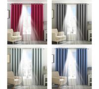 Riva Home Eclipse Blackout Eyelet Curtains