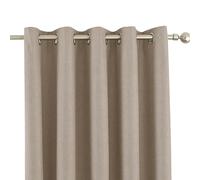 Riva Home Eclipse Blackout Eyelet Curtains - Natural - 66 x 54in (168 x 137cm) - Natural - 100% Polyester