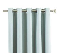 Riva Home Eclipse Blackout Eyelet Curtains, Polyester, Duck Egg Blue, 66" x 54" (168 x 137cm)