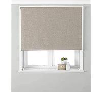 Riva Home Eclipse Blackout Roller Blind, Polyester, Natural, 61 x 162cm