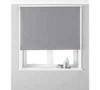 Riva Home Twilight Blackout Roller Blind Polyester Silver (61X162Cm), Silver