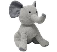 Riva Paoletti Doorstop - Elephant Herringbone - Heavyweight Sand-Filled Polyester/Wool, Grey