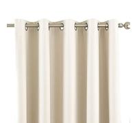 Riva Home Eclipse Blackout Eyelet Curtains, Polyester, Ivory, 46 X 54 (117 X 137 Cm)