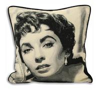 Riva Home Hollywood Elizabeth Taylor Cushion Cover - Black - 45x45cm - Black - 55% Polyester/45% Cotton