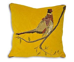 Riva Home Hunter Velvet Polyester Filled Cushion, Green, 45 x 45cm
