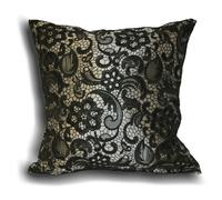 Riva Home Macrame Cushion Cover - Silver - 45x45cm - Silver - 100% Polyester