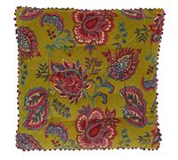 Riva Home Malisa Square Cushion Cover - Lemon Curry - 50 x 50cm - Lemon Curry - 100% Cotton