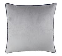 Riva Home Meridian Cushion Cover - Silver/Navy - 55 x 55cm - Silver/Navy - 100% Polyester