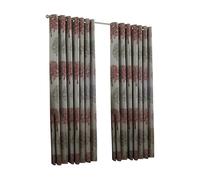 Riva Home Oakdale Tree Design Eyelet Curtains - Red - Red - 46 x 54in (117 x 137cm)