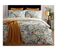 "Riva Home Paoletti Forest King Duvet Cover Set Green Fun Jungle Monkey Digital Print 2 X Pillowcases Included Polycotton Machine Washable 230 X 220Cm (91"" X 87"" Inches)"