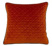 Riva Home Quartz Feather Filled Cushion, Polyester, Jaffa Orange/Teal, 45 x 45cm (18" x 18")