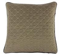 Riva Home Quartz Polyfilled Cushion, Polyester, Taupe/Charcoal Grey, 45 x 45cm (18" x 18")