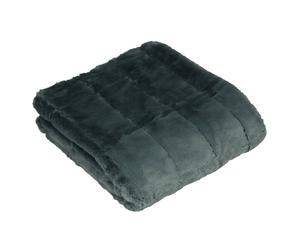 Riva Home Riva Paoletti Empress Throw - Charcoal - 130x180cm - Charcoal - 100% Polyester
