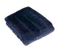 Riva Home Riva Paoletti Empress Throw - Navy - 140x200cm - Navy - 100% Polyester