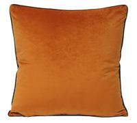 Riva Home Riva Paoletti Meridian Cushion Cover - Pumpkin/Mocha - 55 x 55cm - Pumpkin/Mocha - 100% Polyester