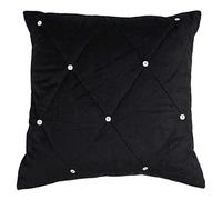 Riva Home Riva Paoletti New Diamante Cushion Cover - Black - 45 x 45cm - Black - 100% Polyester