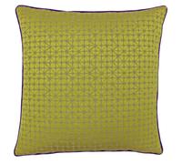 Riva Home Riva Paoletti Pimlico Cushion Cover - Gold/Purple - 45x45cm - Gold/Purple - 65% Polyester/35% Viscose