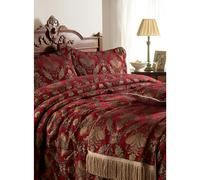 Riva Home Shiraz Bedspread - Burgundy - 275x275cm - Burgundy - 100% Polyester