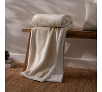 Riva Home Throw Lux Sherpa Fleece Natural 127x152cm