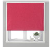 Eclipse Blackout Roller Blind - Pink - Ready Made (Fittings Included) - Temperature Control - Adjustable - 100% Polyester - 153cm width x 162cm drop (60" x 64" inches) - Made by Riva