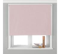 Riva Home Twilight Thermal Blackout Roller Blind Blush 153cm - Size: 153 x 162cm - Pink - Wilko