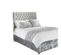 Riva Home Verona Bed Wrap - Silver - Super King - Silver - 100% Polyester