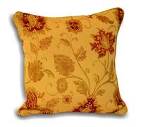 Riva Home Zurich Cushion Cover - Gold - 45x45cm - Gold - 100% Polyester