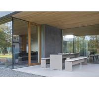 Riva Outdoor Rectangular Table M Taupe Conmoto - 4260476348570