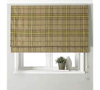 Riva Paoletti Aviemore Blackout Roman Blind - Thistle Brown - Heritage Tartan Check - Faux Wool Effect - Ready Made (Fittings Included) - 100% Polyester - 122cm width x 137cm drop (48" x 54" inches)