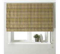 Riva Paoletti Aviemore Blackout Roman Blind - Thistle Brown - Heritage Tartan Check - Faux Wool Effect - Ready Made (Fittings Included) - 100% Polyester - 153cm width x 137cm drop (60" x 54" inches)