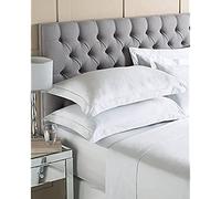 Riva Paoletti Egyptian Quality Cotton Flat Sheet - Plain Silver - 400 Thread Count - 100% Cotton - Machine Washable - Single Bed Size - 180 x 254cm (71" x 100" inches)
