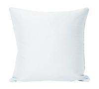 Riva Paoletti Fiji Cushion Cover - White - Faux Silk - Matching Piped Edges - Reversible - Hidden Zip Closure - 100% Polyester - Machine Washable - 43 x 43cm (17" x 17" inches)