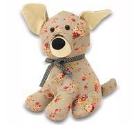 Riva Paoletti Floral Dog Doorstop - Heavyweight Sand Filling 100% Polyester - 19 x 26 x 16cm (7" x 10" x 6" inches) - Designed in the UK