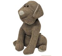 Riva Home Door Stop Dog Herringbone Grey