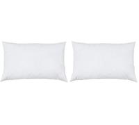 Riva Paoletti Hollowfibre Cushion Pad Insert Inner- Rectangular Shape - 100% Polyester Filling - Double Stitched Edges - 40 x 50cm (16" x 20" inches) - Designed in the UK, White (Pack of 2)