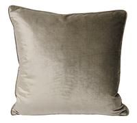 Riva Paoletti Luxe Velvet Cushion Cover - Mink Grey - Soft Velvet Feel Fabric - Reversible - Hidden Zip Closure - Machine Washable - 100% Polyester - 55 x 55cm (22" x 22" inches)