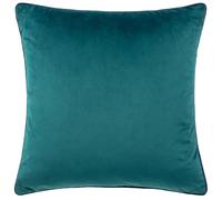 Riva Paoletti - Meridian Inspired Collection | Soft velvet cushion with contrast piping and feather filling. 55 x 55cm. Ready to style.