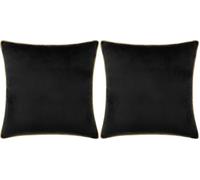 Riva Paoletti - Meridian Signature Collection, Black/Gold, 55x55cm (Pack of 2)