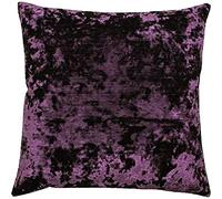 Riva Paoletti Neptune Cushion Cover - Amethyst Purple - Premium Crushed Velvet Fabric - Hidden Zip Closure - Machine Washable - 100% Polyester - 58 X 58Cm (23" X 23" Inches) - Designed In The Uk