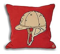 Riva Paoletti "Polo Helmet" Cushion Covers, Red, 45 x 45 cm
