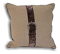 Riva Paoletti "Polo Strap" Cushion Covers, Taupe, 45 x 45 cm