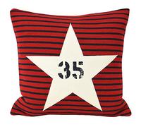 Riva Paoletti "STAR Sign" Cushion Covers, Red, 45 x 45 cm
