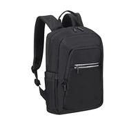 Rivacase 7523 Eco Laptop Backpack 14 Inch - Waterproof Modern Daypack Made of Recycled Plastic - for Men and Women, Urban Backpack for Business, Travel, Sports, University, School, black, 25,5 x 40 x