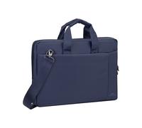 Rivacase Laptop Bag 15.6" with Padded Compartments and Shoulder Strap, Blue