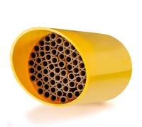 Rivajam Color Splash Mason Bee House - Vibrant & Strong Waterproof Bee Hotel & Insect Habitat - Mason Bee Tubes Filled Bee Houses for The Garden - Pollinator House Bug Hotel Gardening Gifts