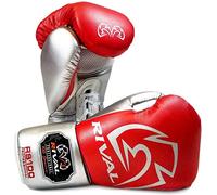 Rival Boxing Gloves RS100 Red Silver Professional Sparring Training Workout (14 oz)
