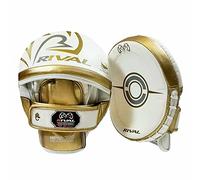 Rival Pro Boxing Focus Mitts RPM100 Punch Mitts (White Gold)