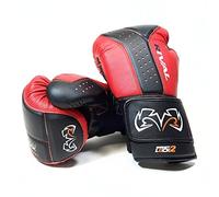 RIVAL RB10-INTELLI-SHOCK BOXING BAG GLOVES - BLACK/RED