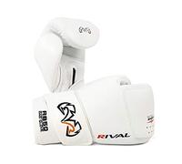 Rival RB50 Intelli-Shock Compact Bag Gloves White Pads Mitts Boxing Training (Large)