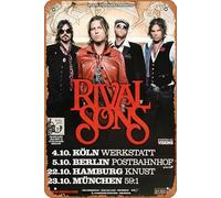 Rival Sons - Head Down MIX, Tour 2012 - Konzertplakat Plaque Poster Metal Tin Sign 8" x 12" Vintage Retro Wall Decor